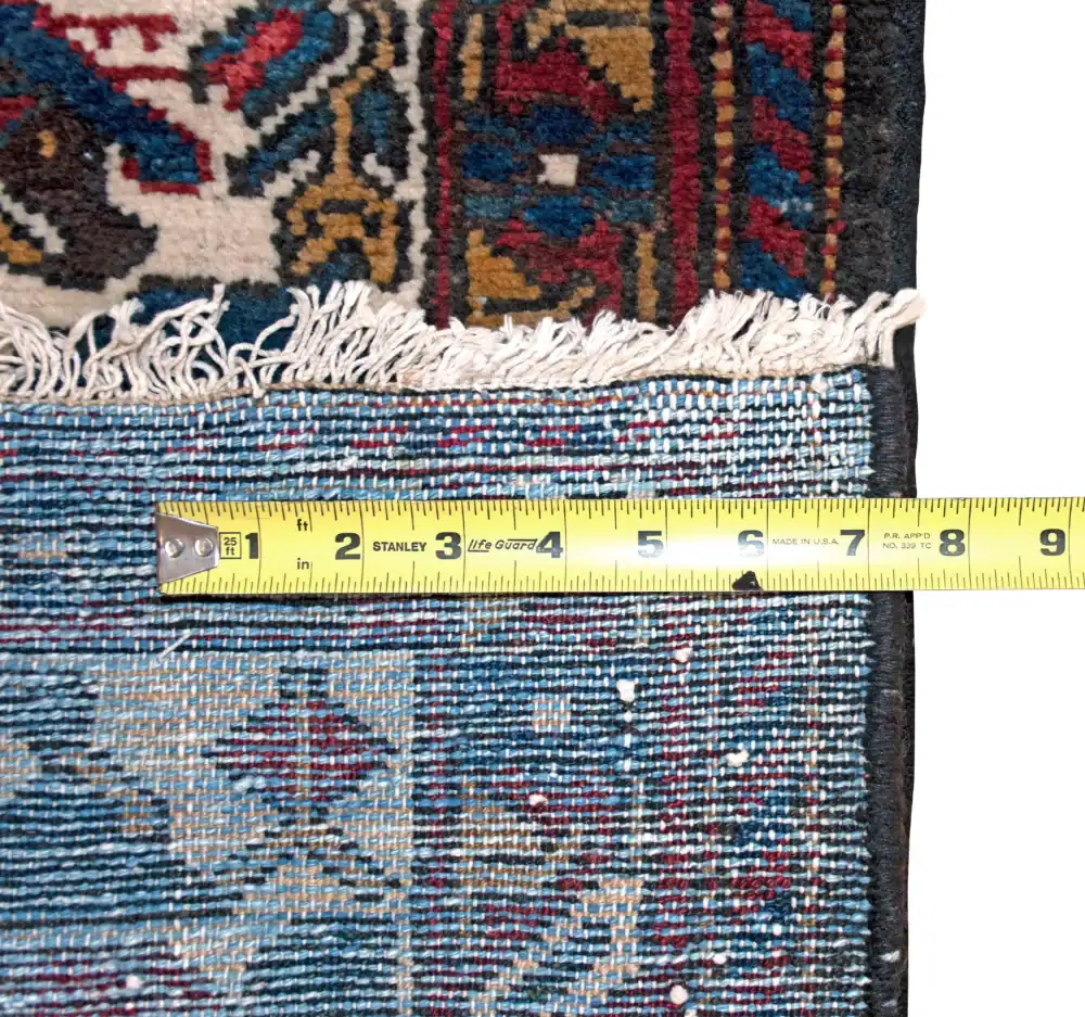 7 x 12 Vintage Heriz Wool Area Rug - Image 3
