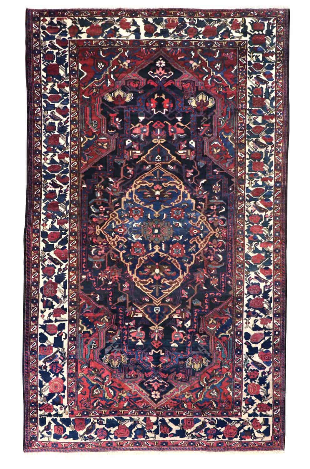 7 x 12 Vintage Heriz Wool Area Rug