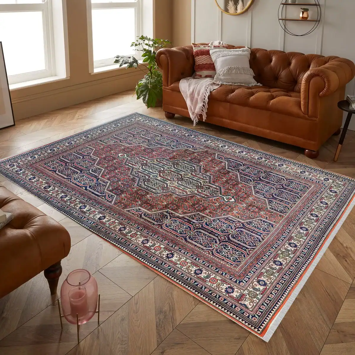 9 x 12 Joshegan Indian Wool Rug - Image 2