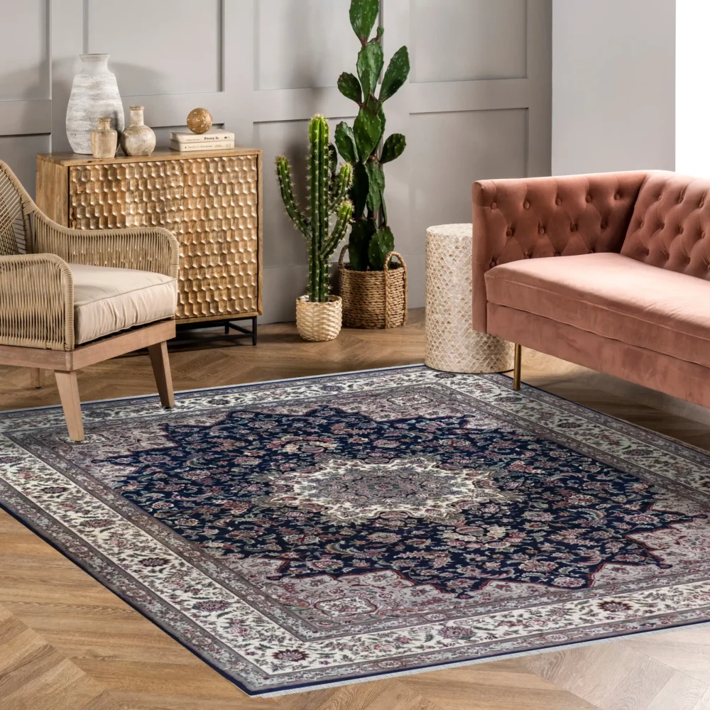 9 x 12 New Kashan Persian Wool Area Rug - Image 2