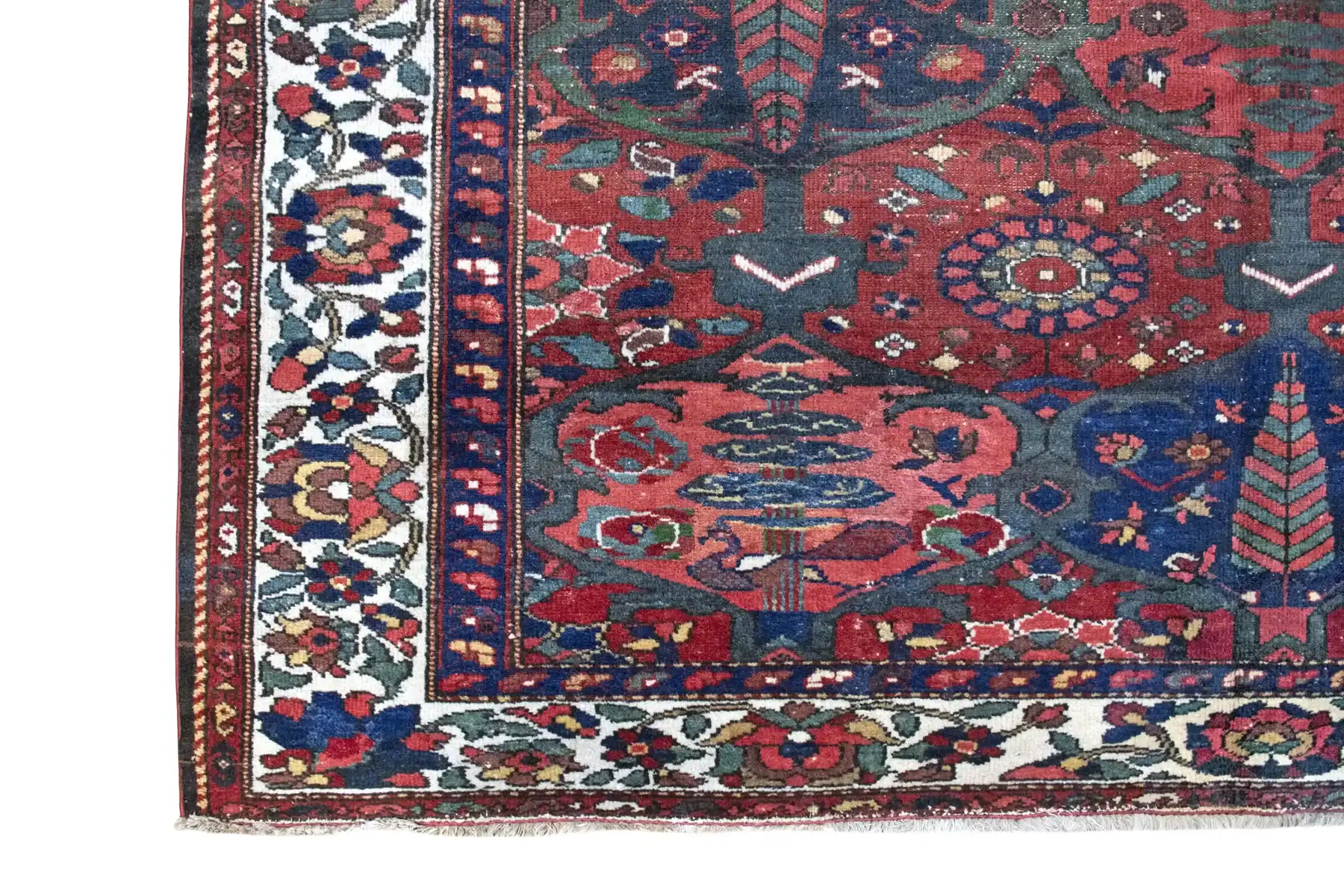6 x 10 Antique Bakhtiari Persian Rug - Image 5