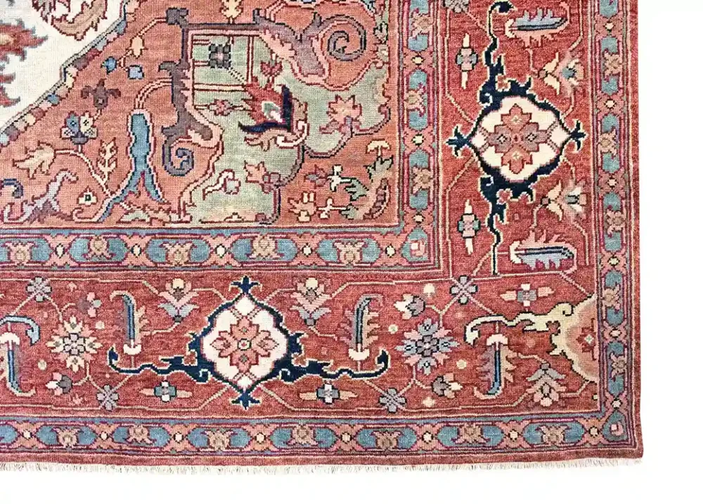 9 x 12 New Heriz Indian Wool Area Rug