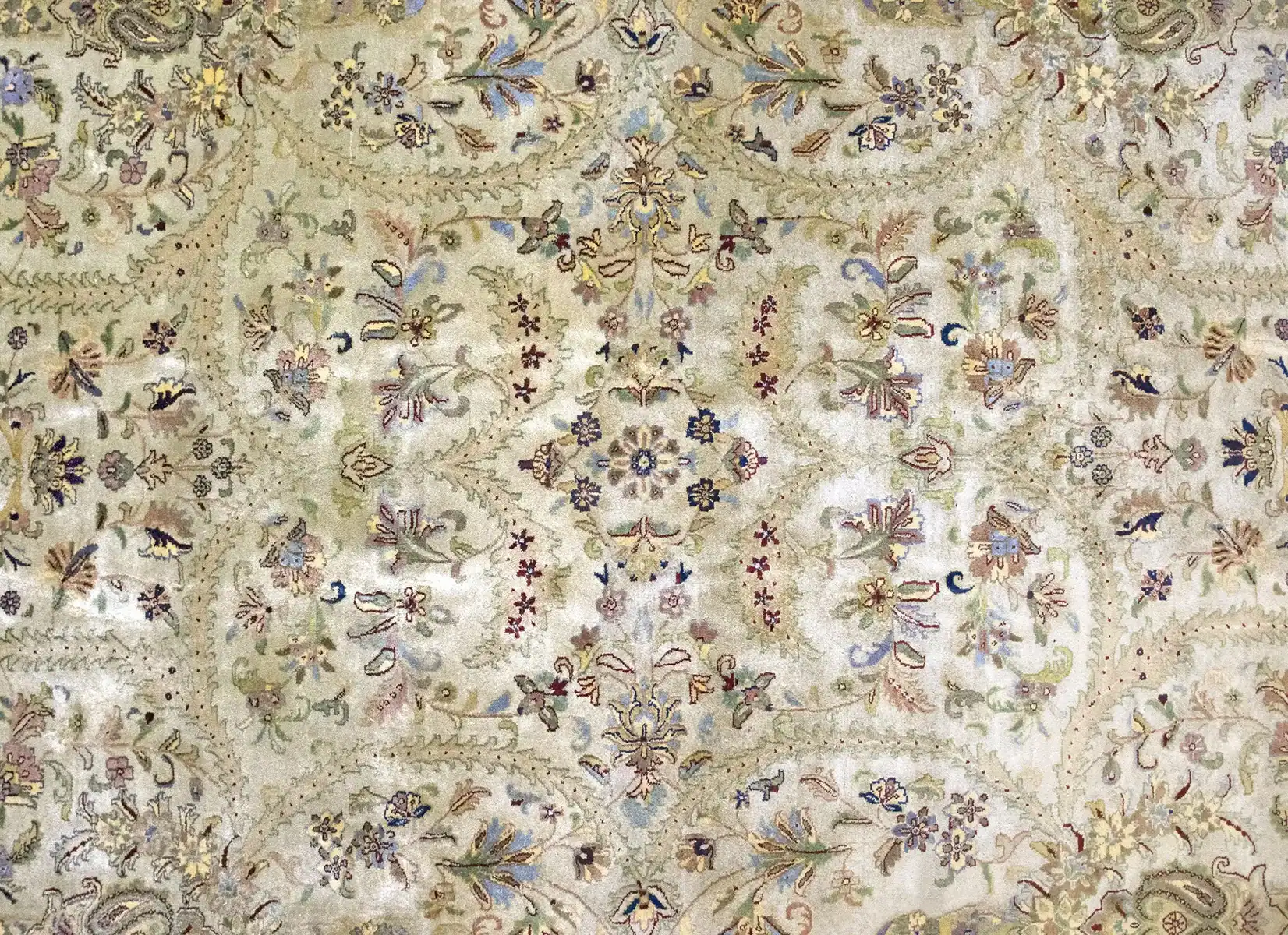 9 x 12 Vintage Agra Indian Wool Rug - Image 4