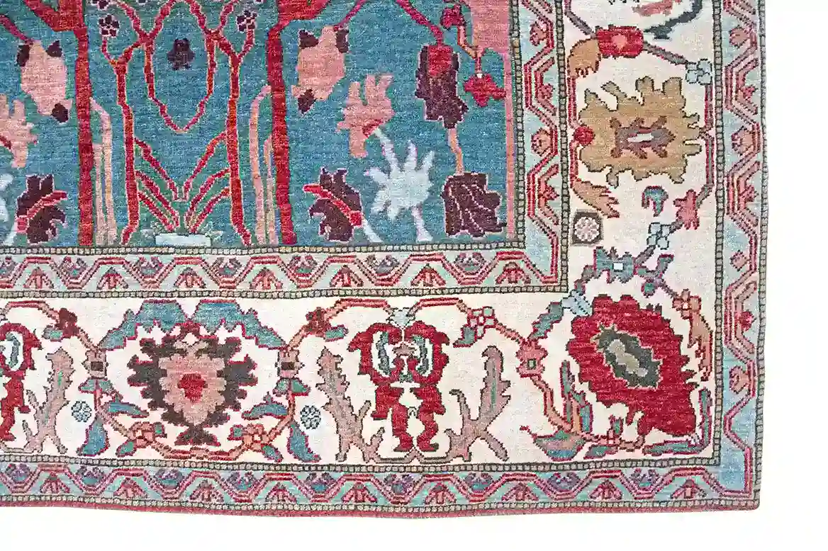 5 x 6 Heriz Bijar Persian Rug - Image 4