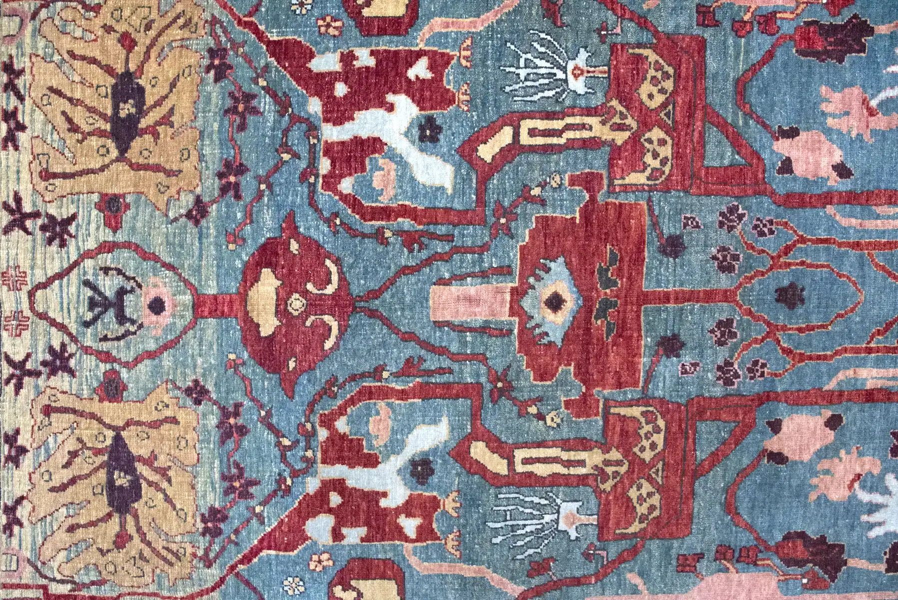 5 x 6 Heriz Bijar Persian Rug - Image 3