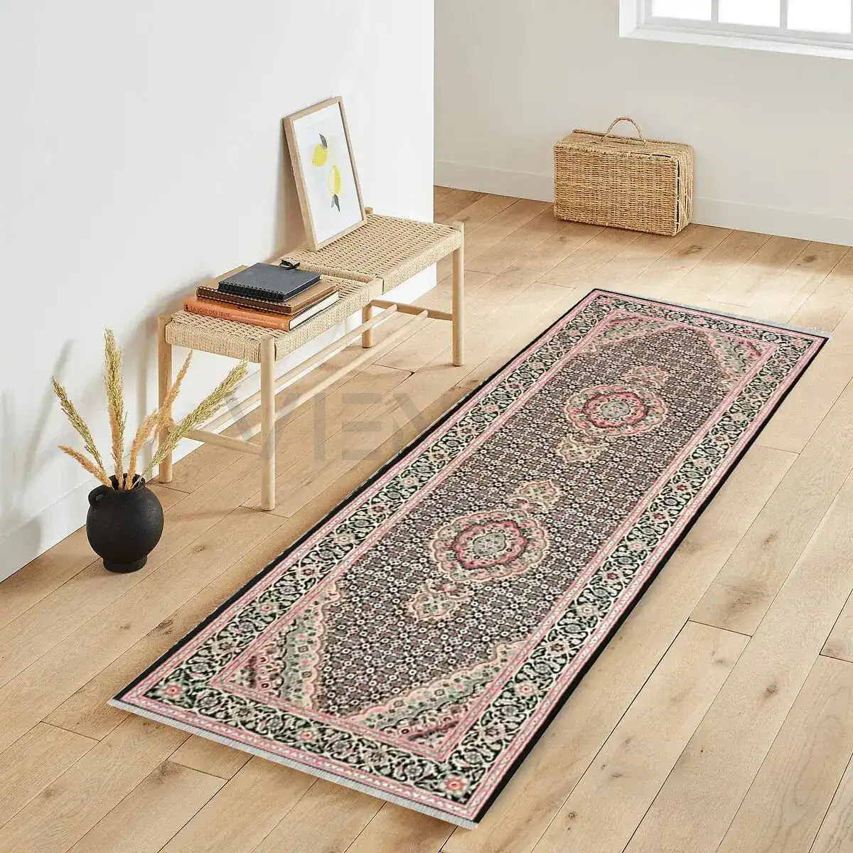 3 x 8 Tabriz Persian Wool Rug - Image 2