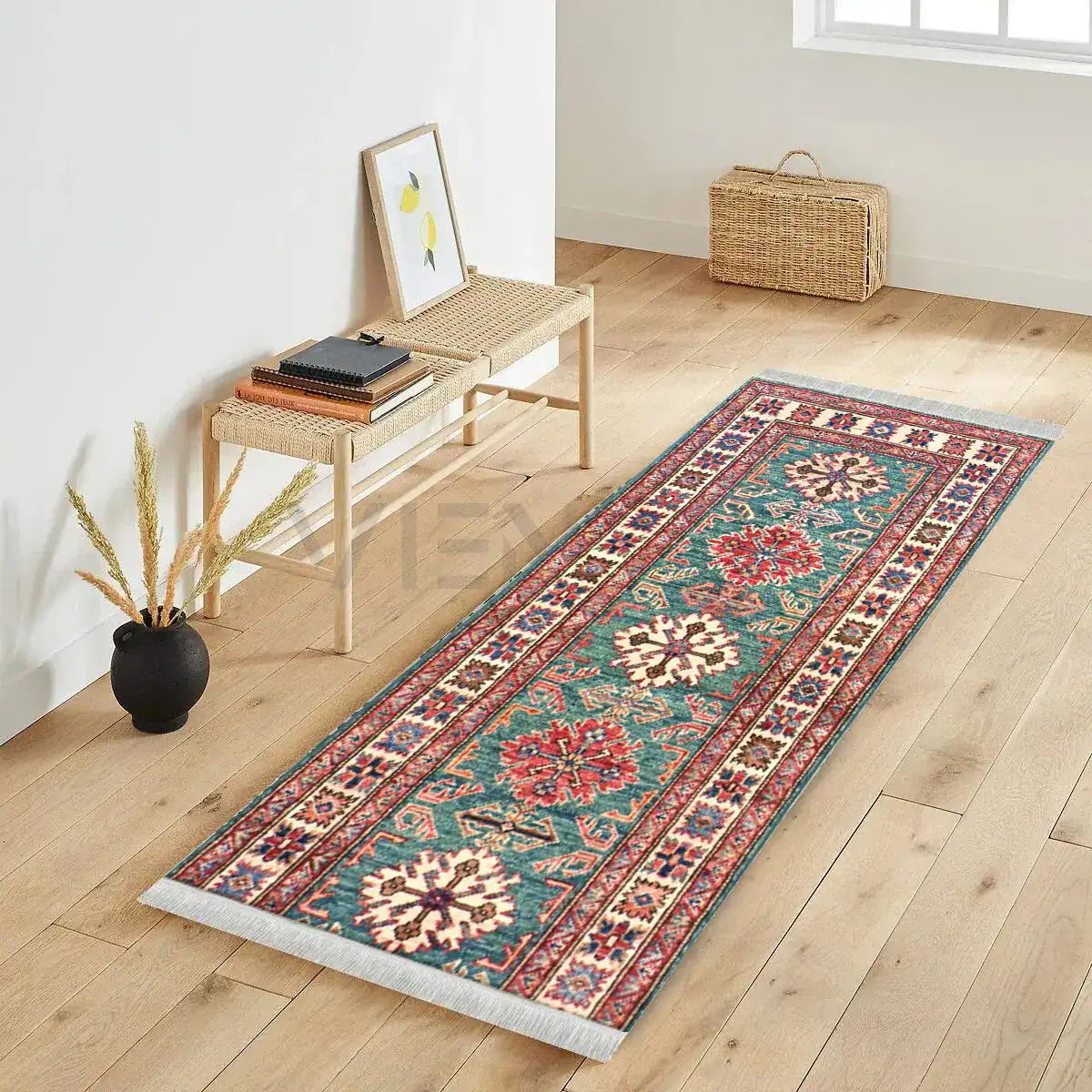 2 x 6 Pakistan Kazak Wool Rug - Image 2
