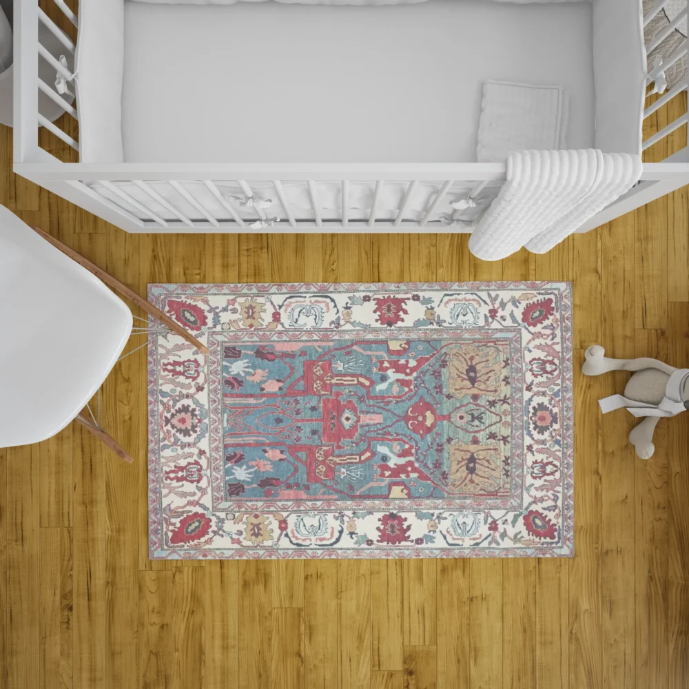 5 x 6 Heriz Bijar Persian Rug - Image 2