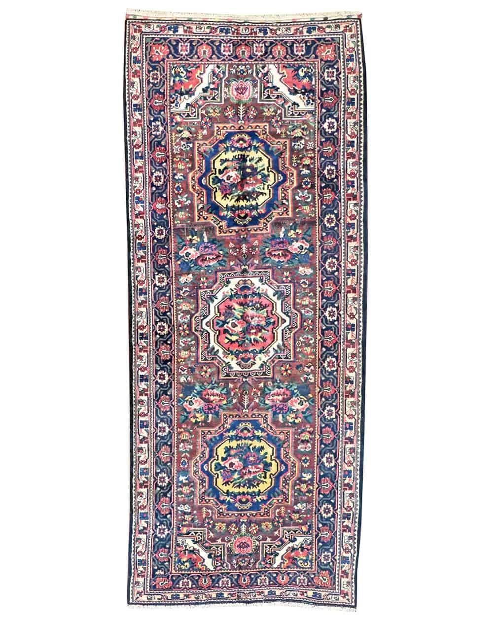 6 x 13 Antique Bakhtiari Persian Wool Rug