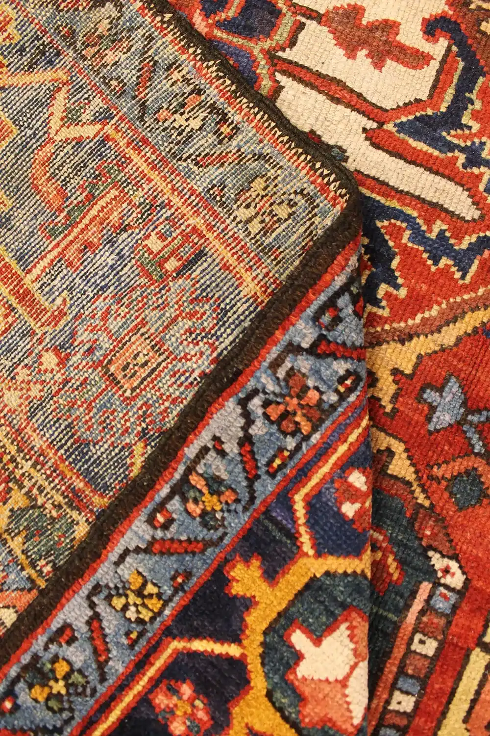 8 X 12 Persian Antique Heriz Rug - Image 9