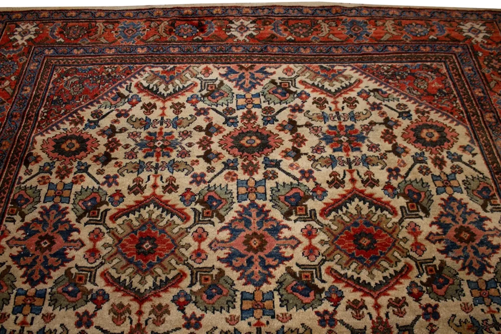 7 x 10 All-Over Design Antique Mahal Rug - Image 5