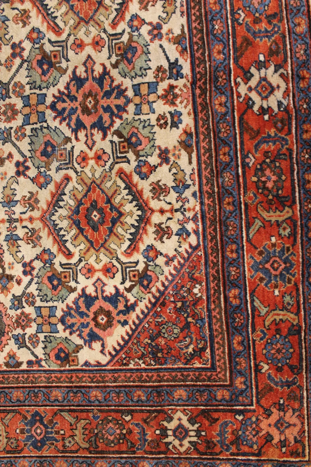 7 x 10 All-Over Design Antique Mahal Rug - Image 11
