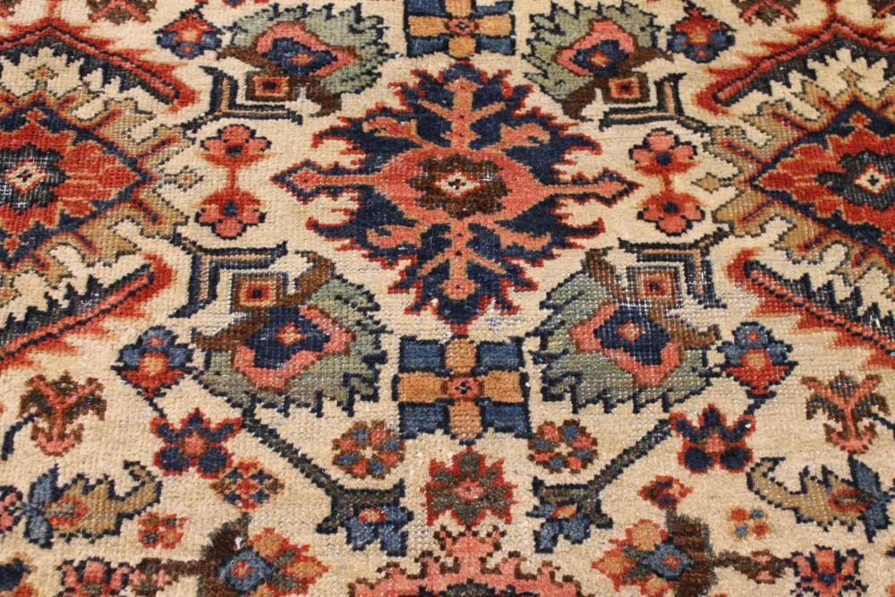 7 x 10 All-Over Design Antique Mahal Rug - Image 6