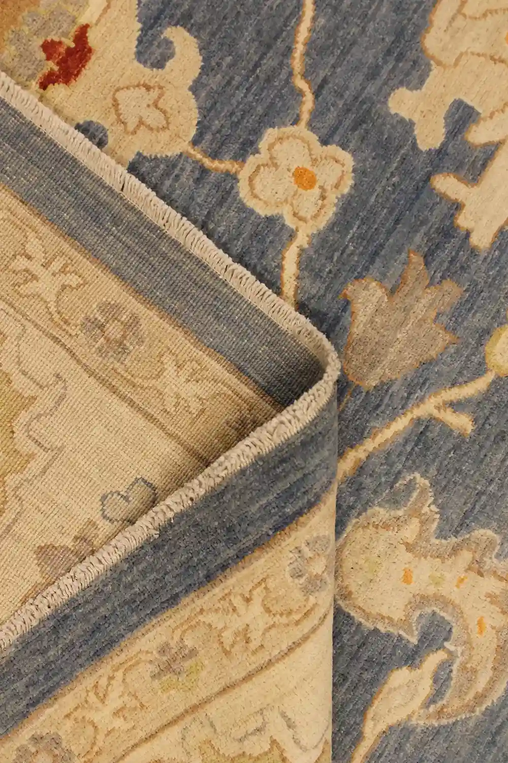 9 X 12 Floral Oushak Wool Rug - Image 7