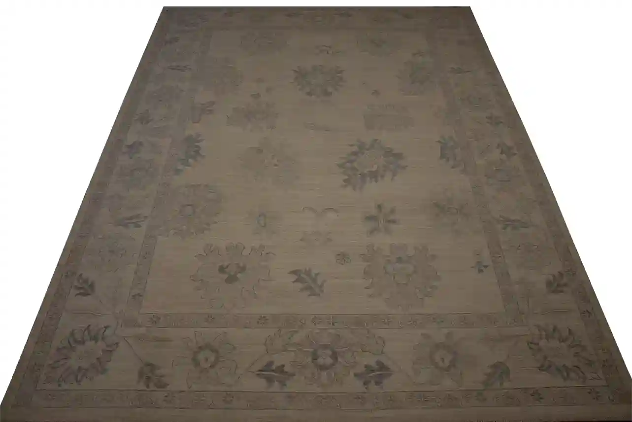 9 X 12 Indo-Oushak Wool Rug - Image 3