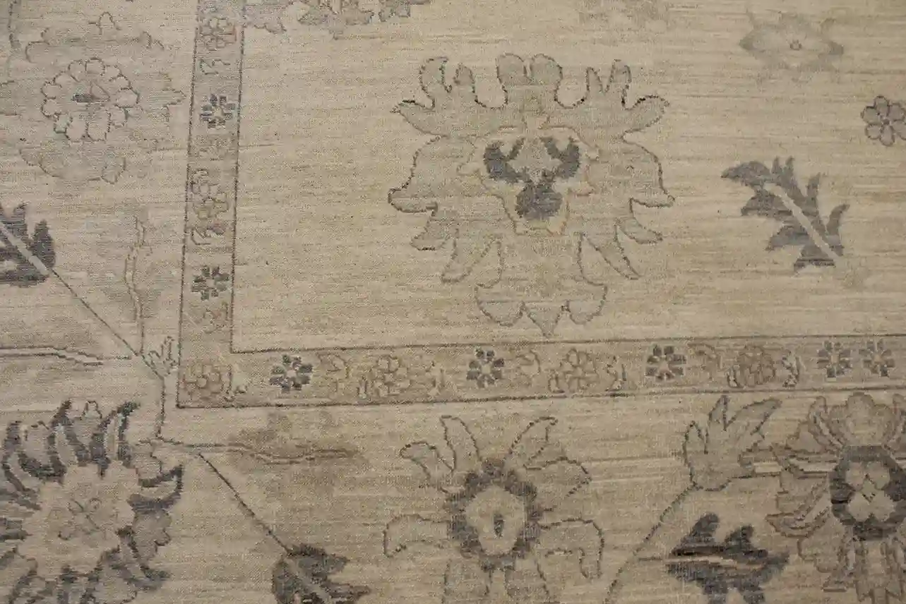 9 X 12 Indo-Oushak Wool Rug - Image 6