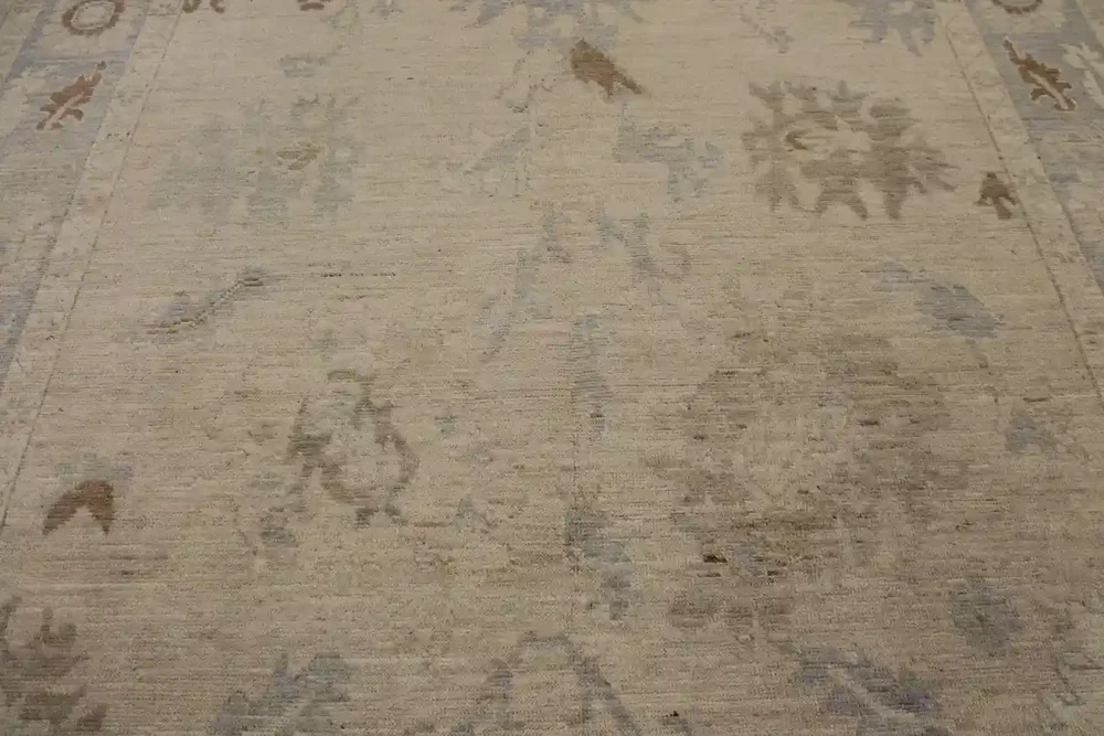 9 x 12 Subtle Blooms Oushak Rug - Image 5
