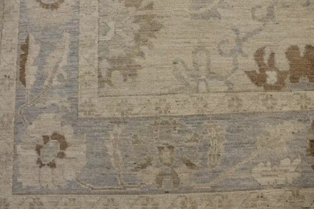 9 x 12 Subtle Blooms Oushak Rug - Image 7