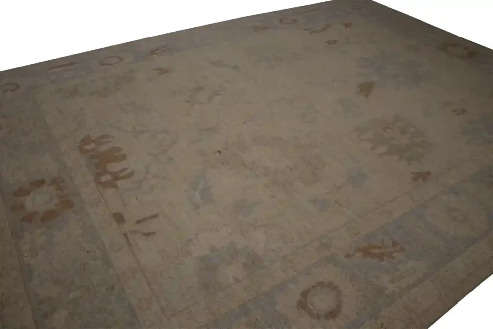 9 x 12 Subtle Blooms Oushak Rug - Image 4