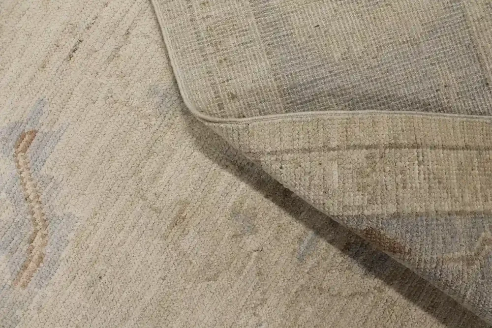 9 x 12 Subtle Blooms Oushak Rug - Image 8
