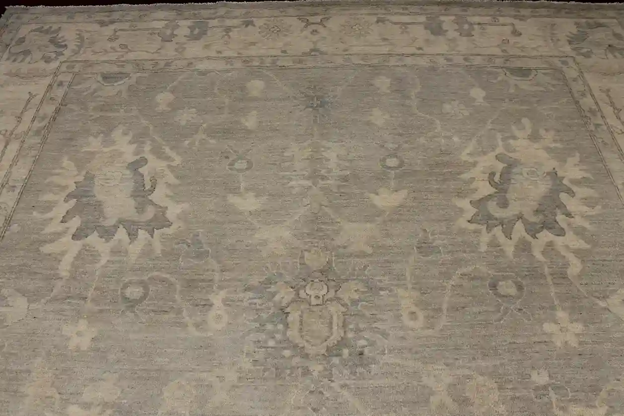 9 X 12 Washed Oushak Wool Rug - Image 6