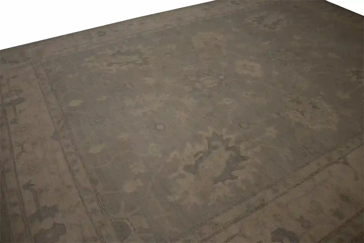 9 X 12 Washed Oushak Wool Rug - Image 3