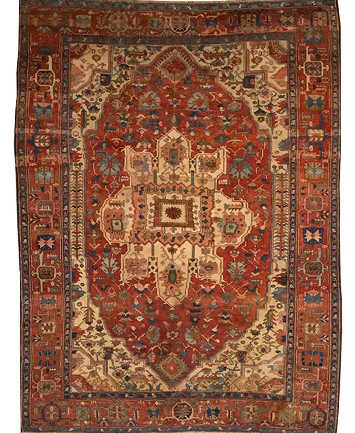10 X 12 Antique Heriz Serapi Rug