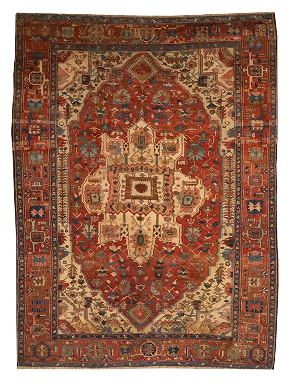 10 X 12 Antique Heriz Serapi Rug