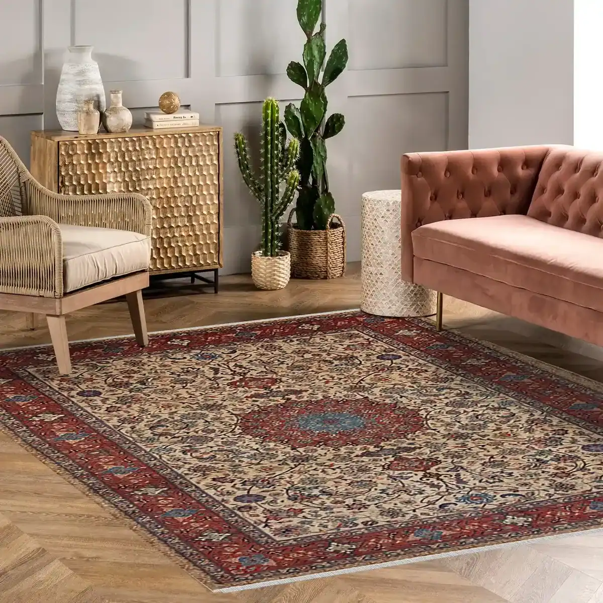 7 x 10 Classic Antique Tabriz Rug - Image 2