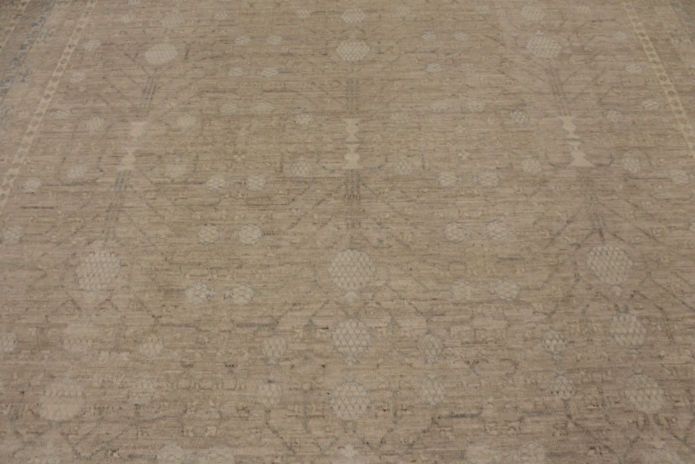 9 X 12 Muted Afghan Oushak Wool Rug - Image 6