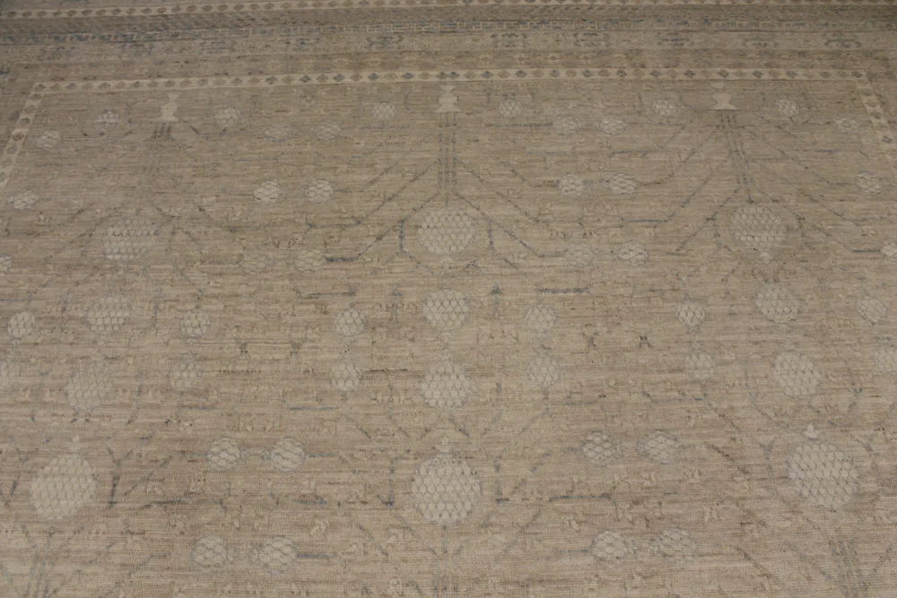 9 X 12 Muted Afghan Oushak Wool Rug - Image 5