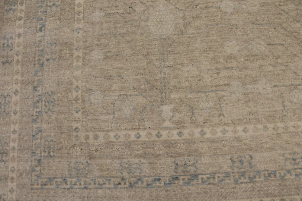 9 X 12 Muted Afghan Oushak Wool Rug - Image 8
