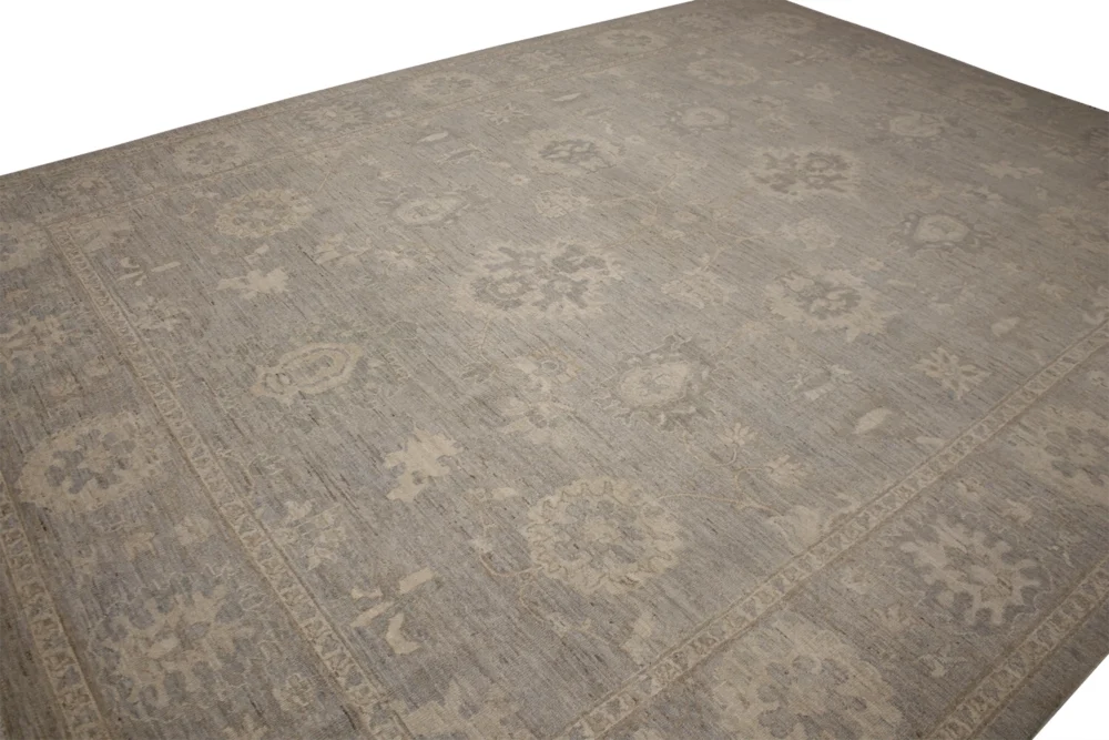 9 X 12 Indo Oushak Wool Rug - Image 4