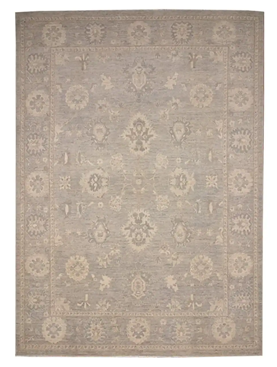 9 X 12 Indo Oushak Wool Rug