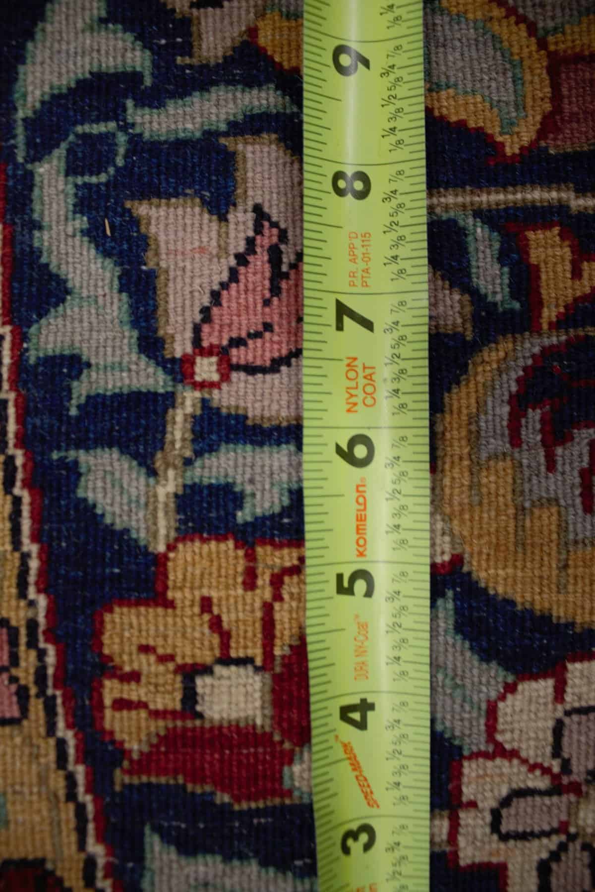 7 x 7 Round Traditional Luxury Kashan - Image 7