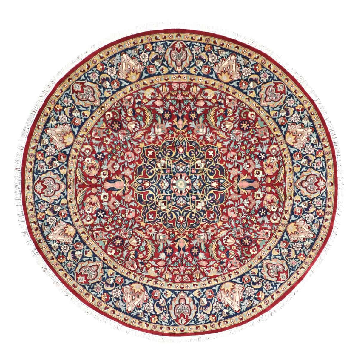 7 x 7 Round Traditional Luxury Kashan