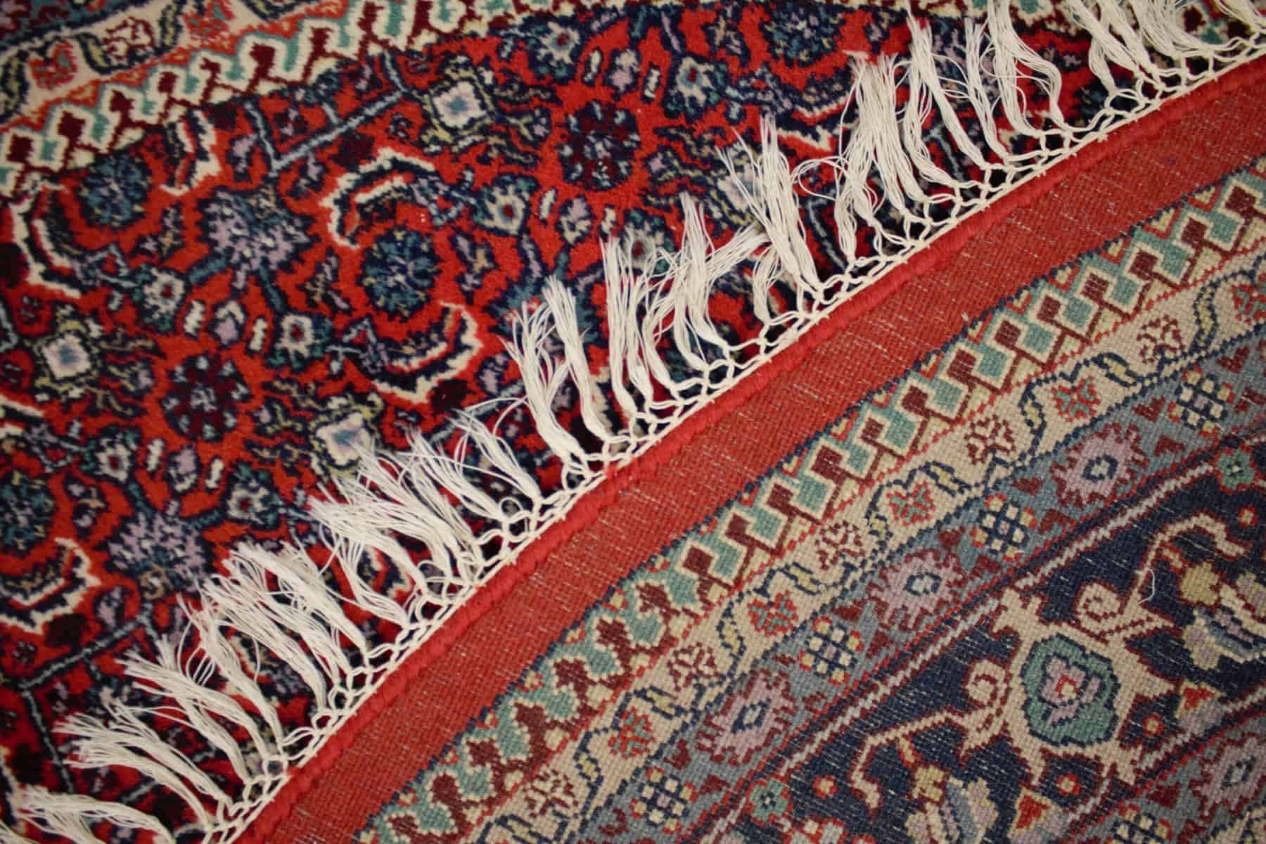 8 x 8 Round Indo-Bijar In Crimson - Image 3