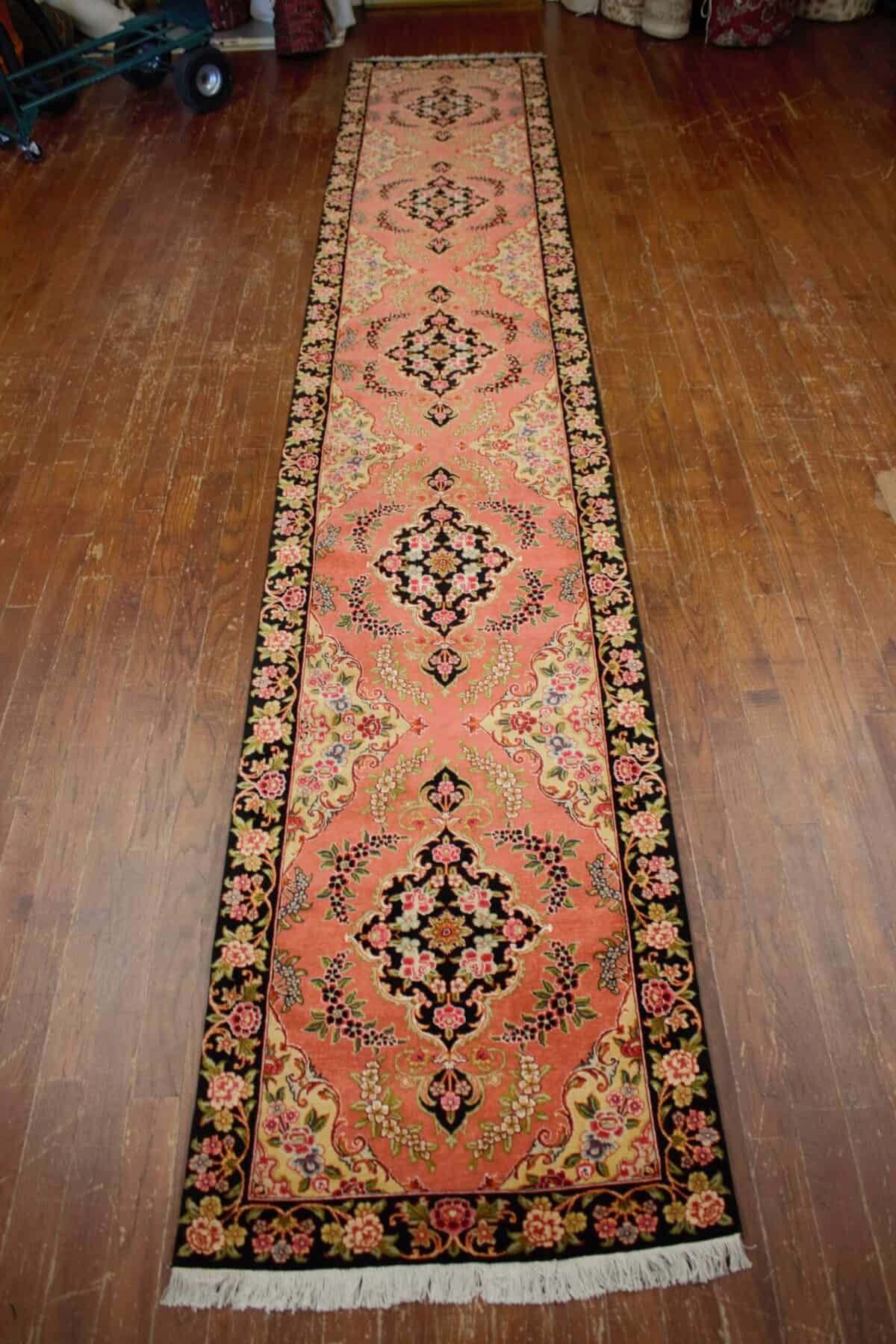3 x 16 Tabriz Runner In Coral - Image 8