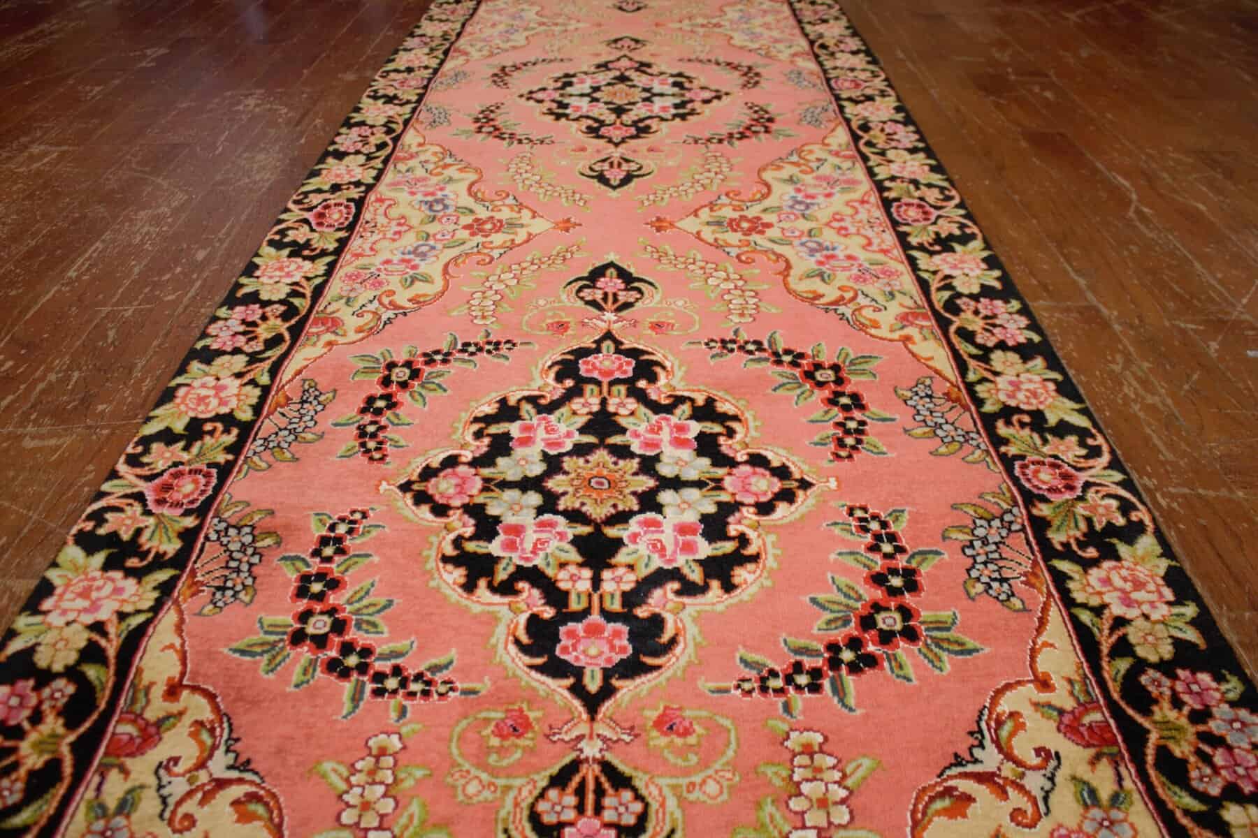 3 x 16 Tabriz Runner In Coral - Image 5