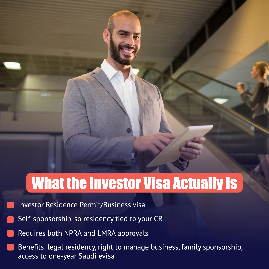 PI Startup Advisory overview of the Bahrain investor visa and residence permit for business owners using self-sponsorship through a commercial registration.