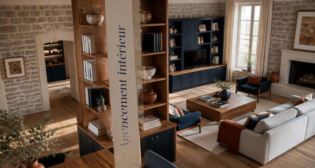 agencement interieur maison langel salon rénové