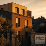 Surélévation maison et voisinage, étage bois sur maison en brique