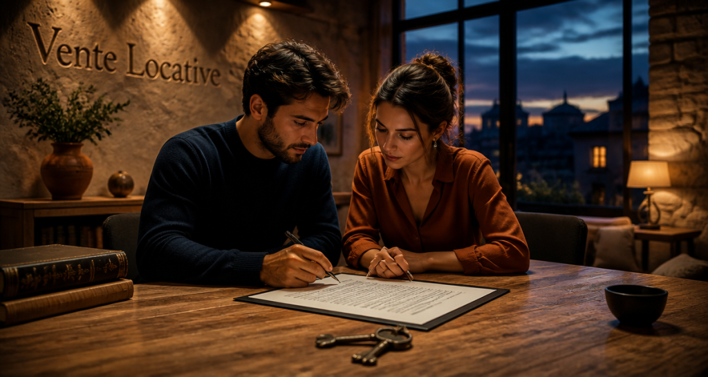 vente locative couple contrat table