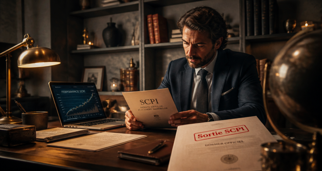 vendre scpi dossier sur bureau élégant