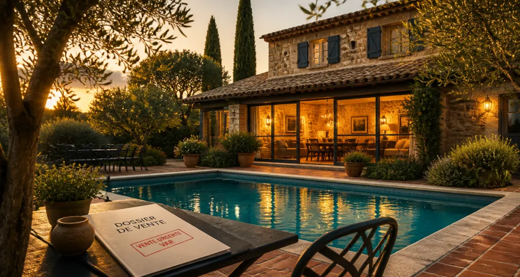 vente urgent cause divorce vend maison var terrasse piscine