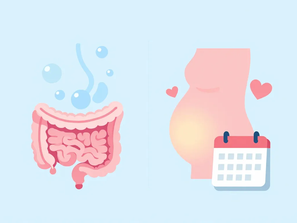 image premiers indices ballonnement ou grossesse
