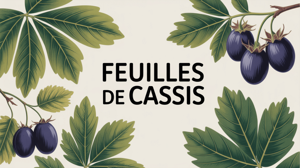 Bienfaits des feuilles de cassis avec plante de cassis