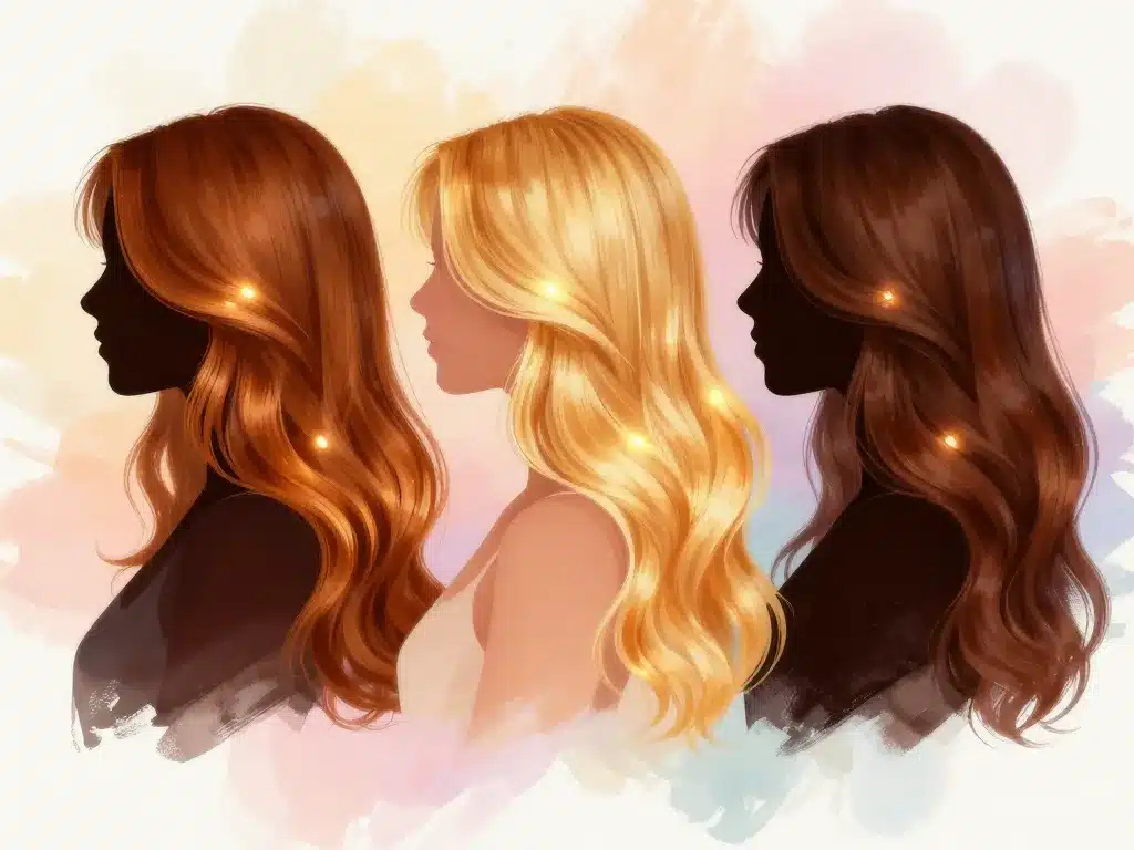 caramel couleur cheveux miel doré foncé nuances