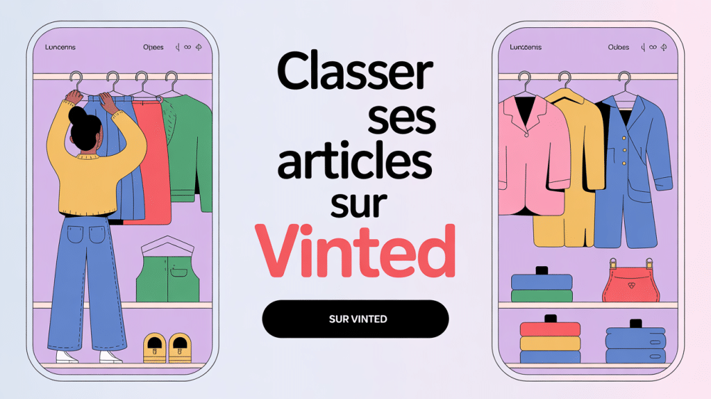 comment classer ses articles sur vinted illustration mise en ligne vêtement