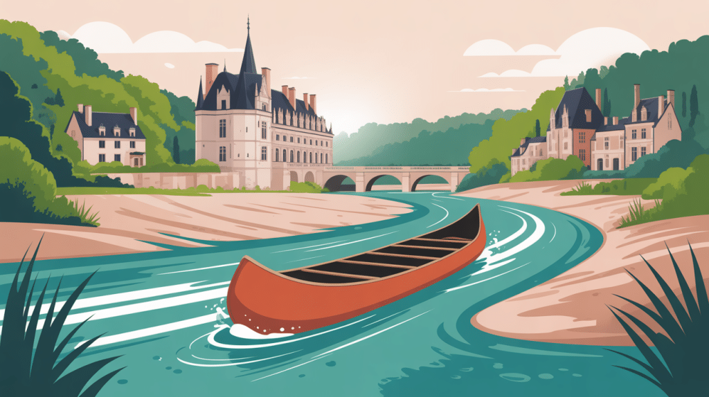 descendre la loire en canoe illustration aventure sur la loire